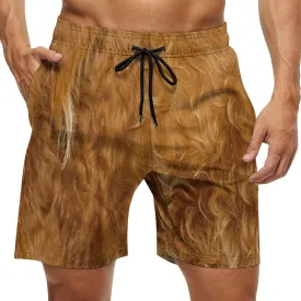 Beach Shorts for Men Hawaiian Swim Board Shorts Mesh Lining Swimming Trunks Pocket