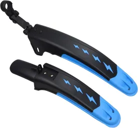Bike Fender Set Mudguard Set Front and Rear 2 Parts-Universal Full Cover Thicken Widen Bicycle Adjustable Bike Fender Mud Guard Mudflap for MTB Road Bike Mountain Bike