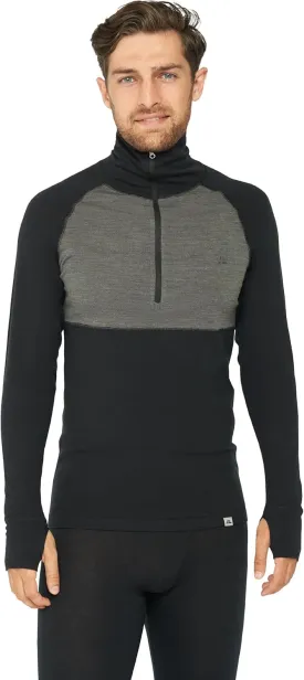 Danish Endurance Merino Wool Long Sleeve for Men, Thermal Top, Merino Wool Base Layer Underwear, with or Without a Zipper