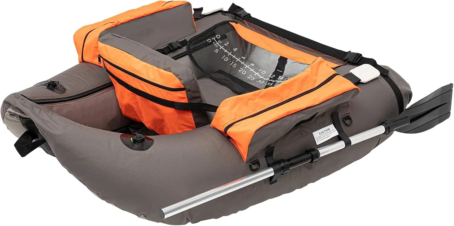 Fishing Boat, 286.6lbs Portable Outdoor Fishing Boat with Adjustable Backrest (90-180), Inflatable Floated Fish Boats, Hand Air Pump, Used for Rafting, Exploration in The Ocean, Lakes