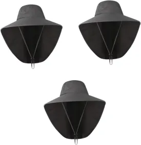 GALPADA Hat with Earflaps Peaky Wide Brim Sun Hat para Bucket Sun Hats Fishing Sol Waterproof Swimming UV Hat