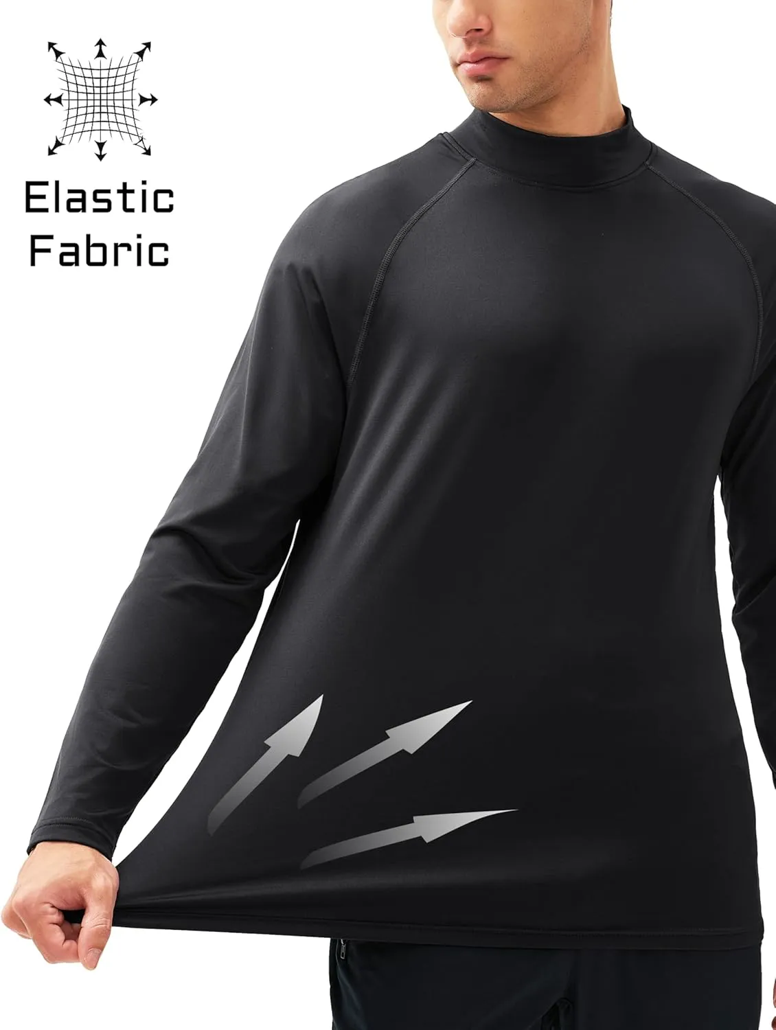 MAGCOMSEN Men's Thermal Shirt, Fleece Lined Long Sleeve Undershirts, Athletic Warm Base Layer Winter Top