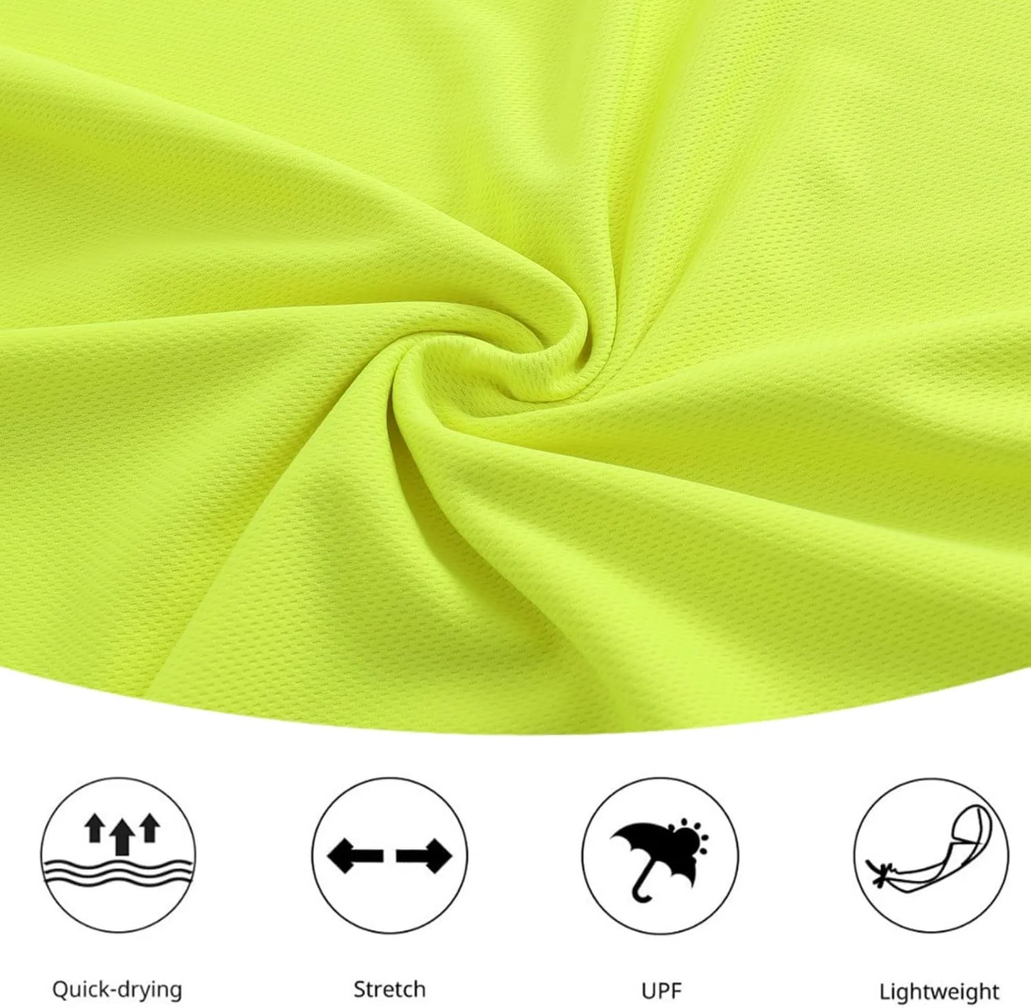 Mens Active Athletic T-Shirts Set Long Sleeve Sun Protective Quick Dry Hoodies Shirt 5 Pack