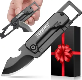 Pocket Knife Gifts for Men - Keychain Multitool, Box cutter with 1.8inch Blade - Mens Gift Ideas, Mens Stocking Stuffers - Portable Gadgets for Camping, Hiking, Repair