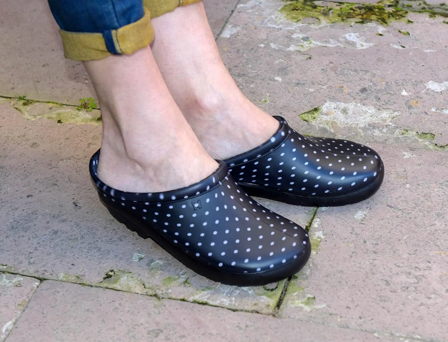 Sloggers Waterproof Garden Clogs for Women  Traditional Garden Clogs with Premium Comfort Support Insole, (Black), (Size 9)