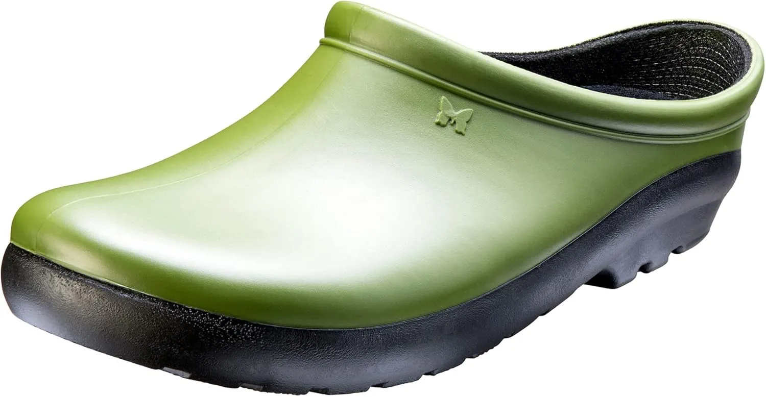 Sloggers Waterproof Garden Clogs for Women  Traditional Garden Clogs with Premium Comfort Support Insole, (Cactus Green), (Size 7)