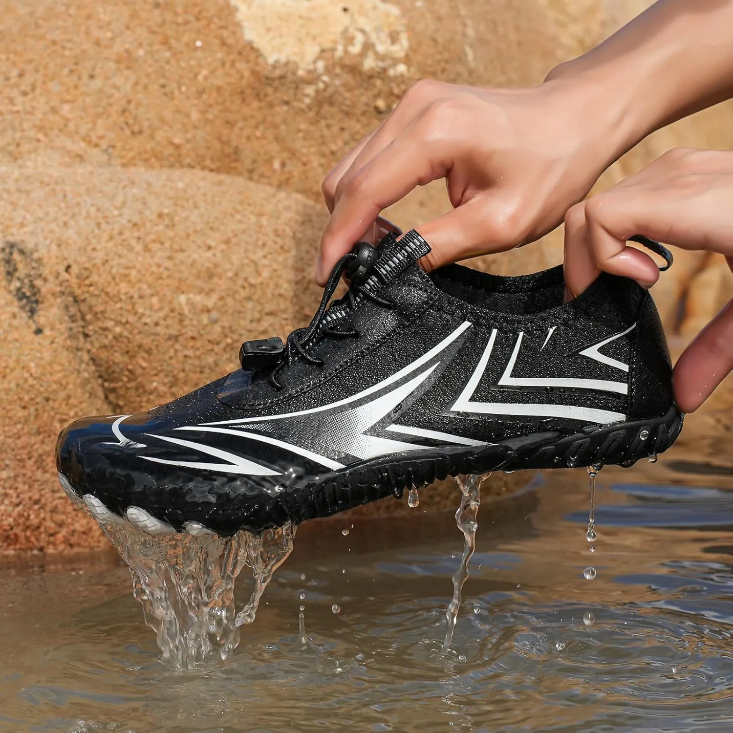 Unisex Mens Womens Athletic Hiking Water Shoes,Quick Dry Aqua Swim Shoes,Healthy & Non-Slip Breathable Barefoot Water Shoes Beach Footwear