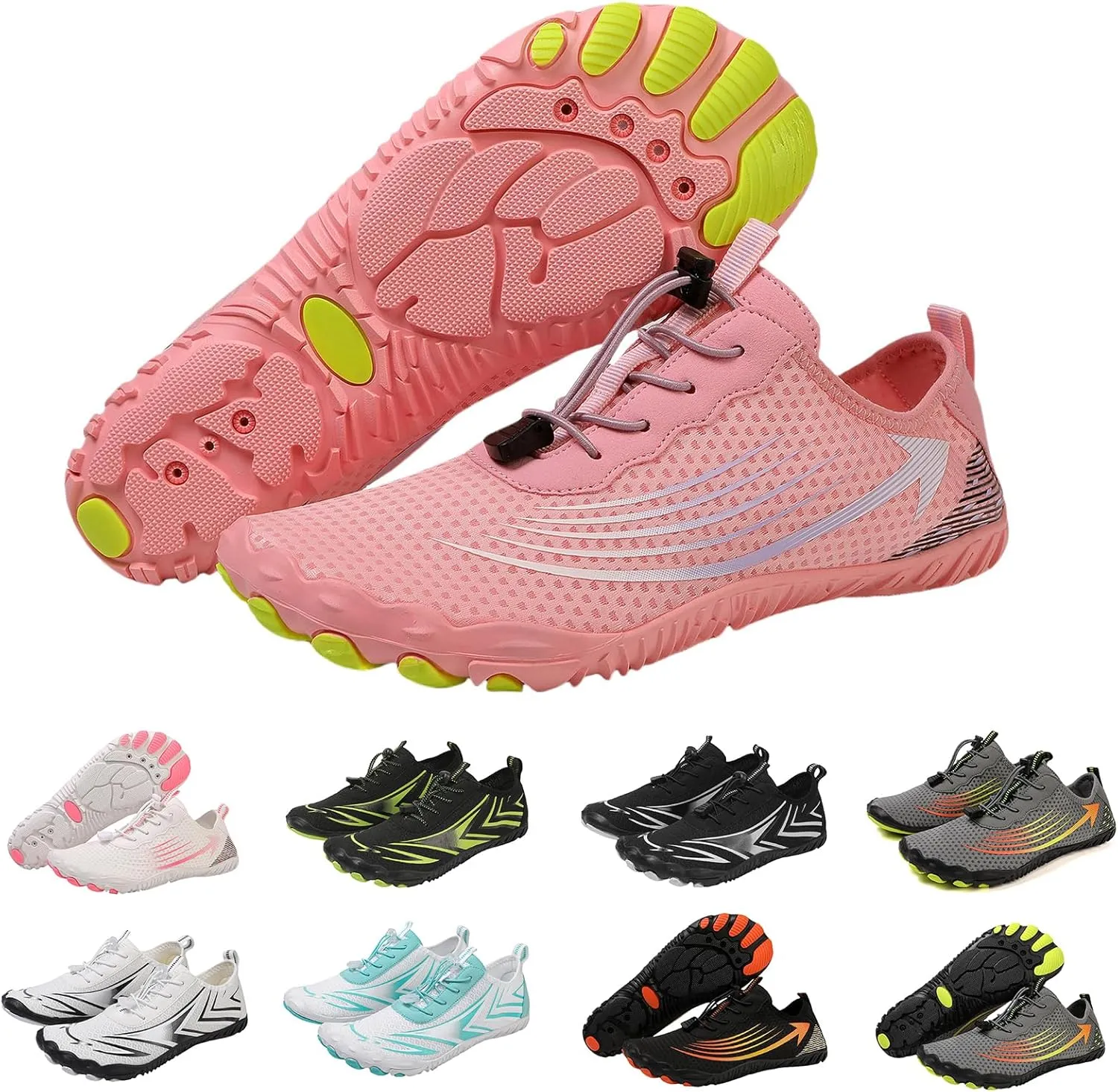 Unisex Mens Womens Athletic Hiking Water Shoes,Quick Dry Aqua Swim Shoes,Healthy & Non-Slip Breathable Barefoot Water Shoes Beach Footwear