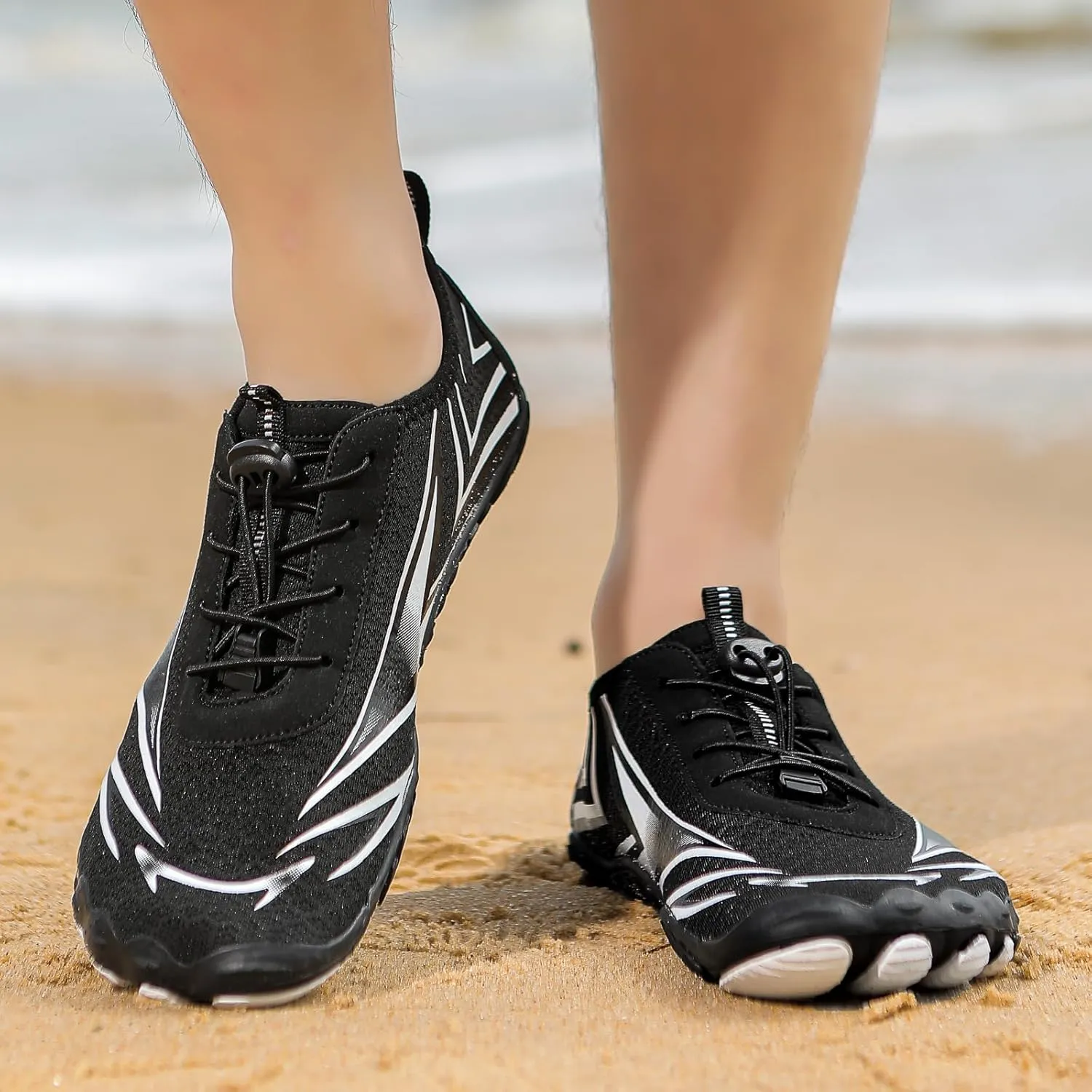 Unisex Mens Womens Athletic Hiking Water Shoes,Quick Dry Aqua Swim Shoes,Healthy & Non-Slip Breathable Barefoot Water Shoes Beach Footwear