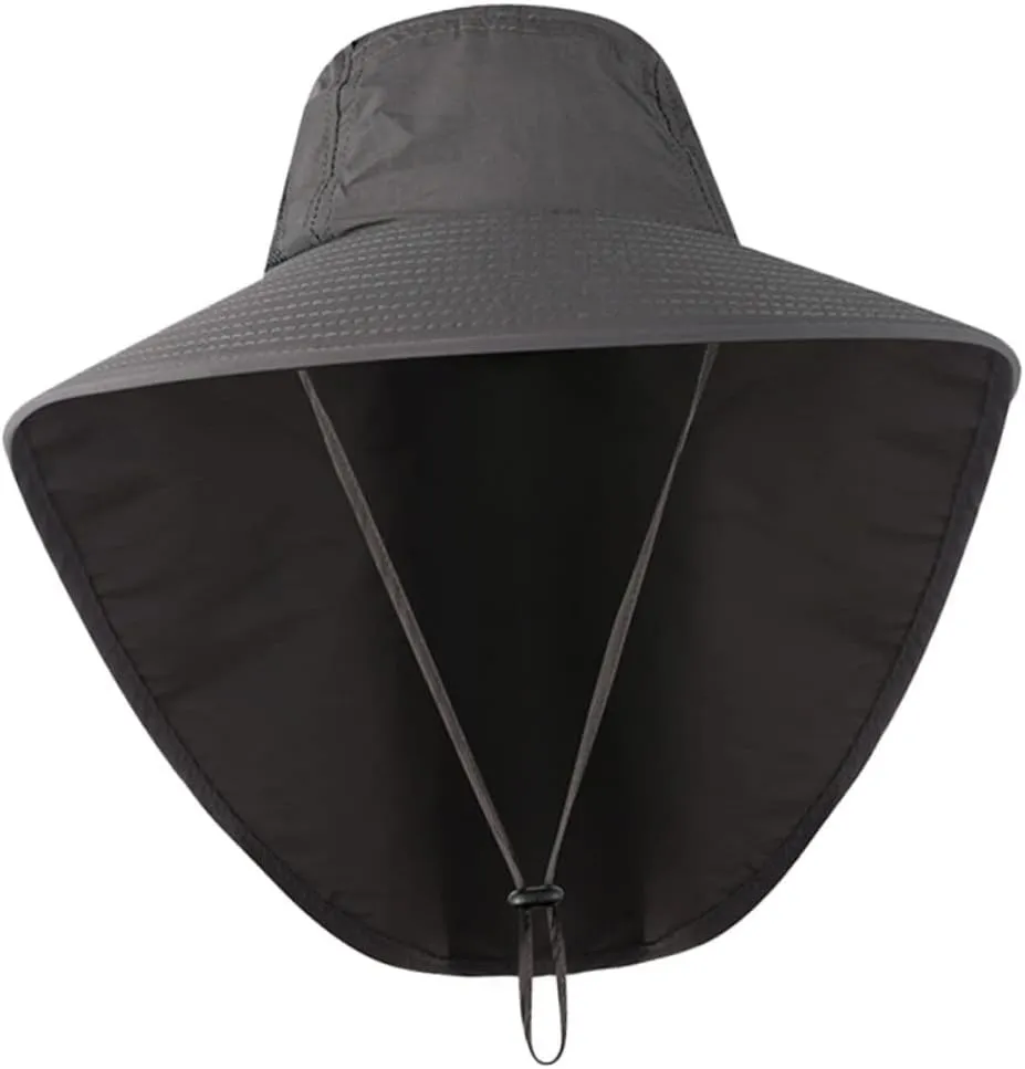 VALICLUD Hat with Earflaps UV Sun Hat para Hard Hat Sun Shade Sol Peaky Skull Cap Visor Hat Umbrella Hat
