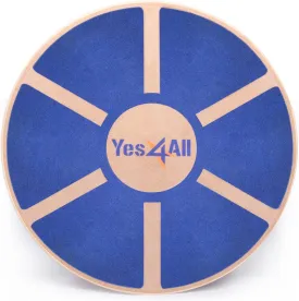 Yes4All Versatile Wooden Wobble Balance Board, Balance Trainer for Mobility Training, Standing Desk, Core Training, Exercise Balance Stability Trainer